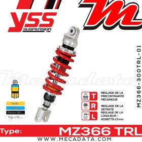 Amortisseur ~ YSS MZ366-300TRL-01-85