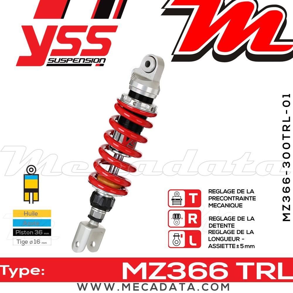 Amortisseur ~ YSS MZ366-300TRL-01-85