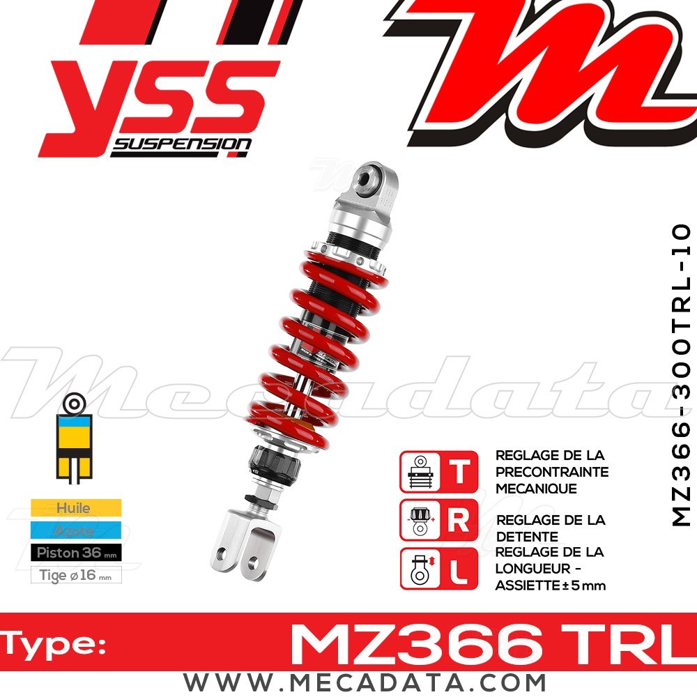 Amortisseur ~ YSS MZ366-300TRL-10-85