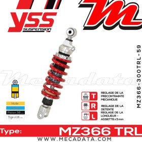 Amortisseur ~ YSS MZ366-300TRL-59-85