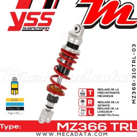 Amortisseur ~ YSS MZ366-310TRL-03-85