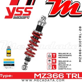 Amortisseur ~ YSS MZ366-310TRL-28-85