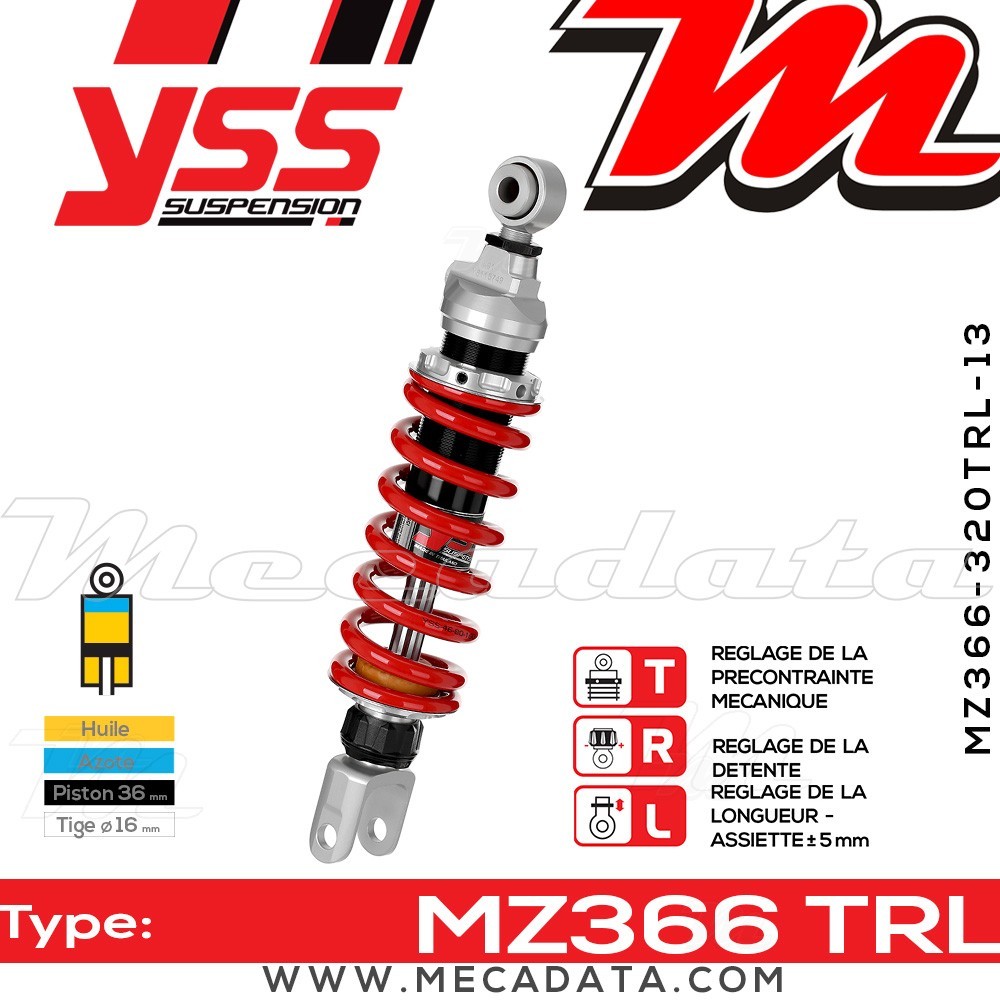 Amortisseur ~ YSS MZ366-320TRL-13-85