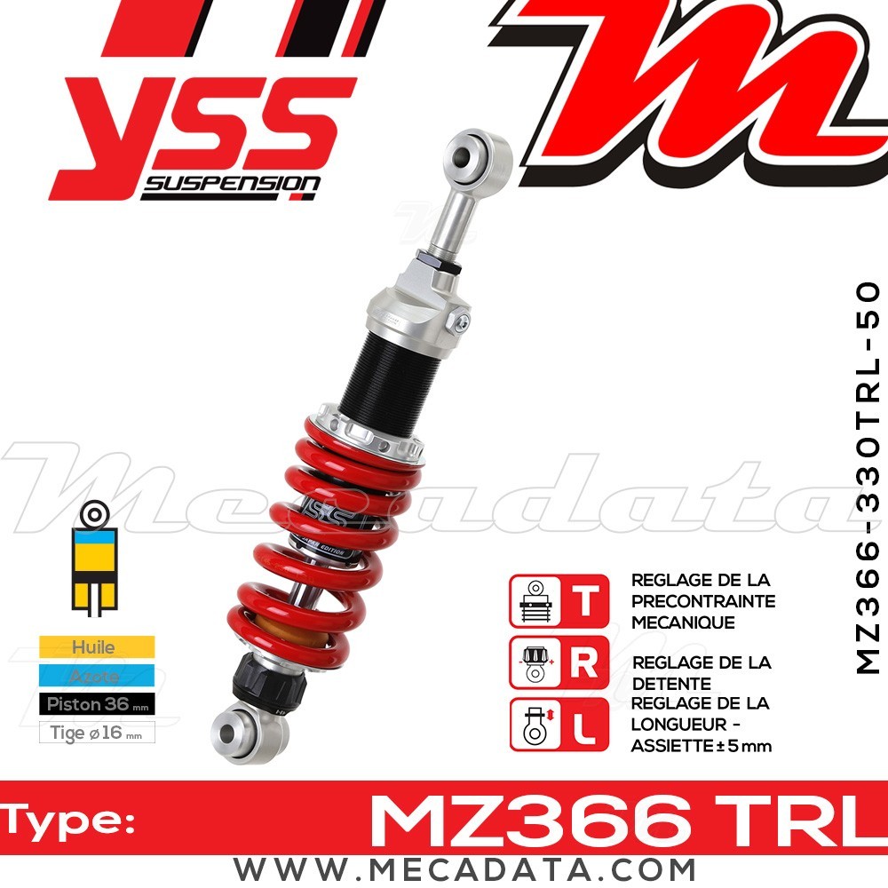 Amortisseur ~ YSS MZ366-330TRL-50-85
