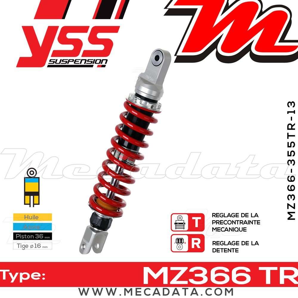 Amortisseur ~ YSS MZ366-355TR-13-85