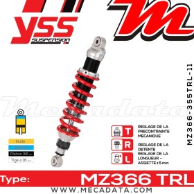 Amortisseur ~ YSS MZ366-355TRL-11-85