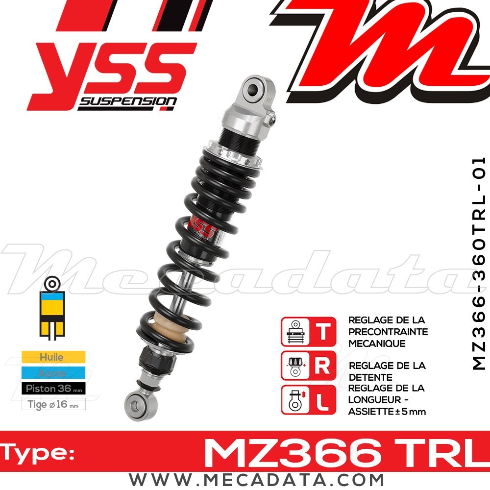 Amortisseur ~ YSS MZ366-360TRL-01-88