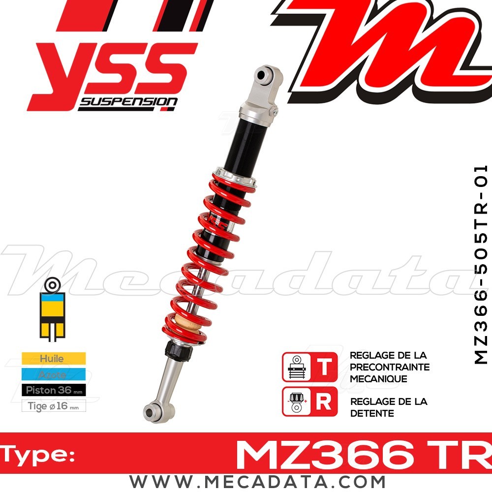 Amortisseur ~ YSS MZ366-505TR-01-85