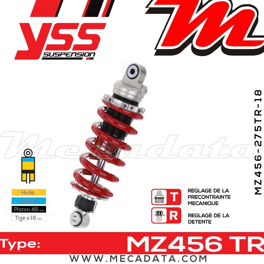 Amortisseur ~ YSS MZ456-275TR-18-85