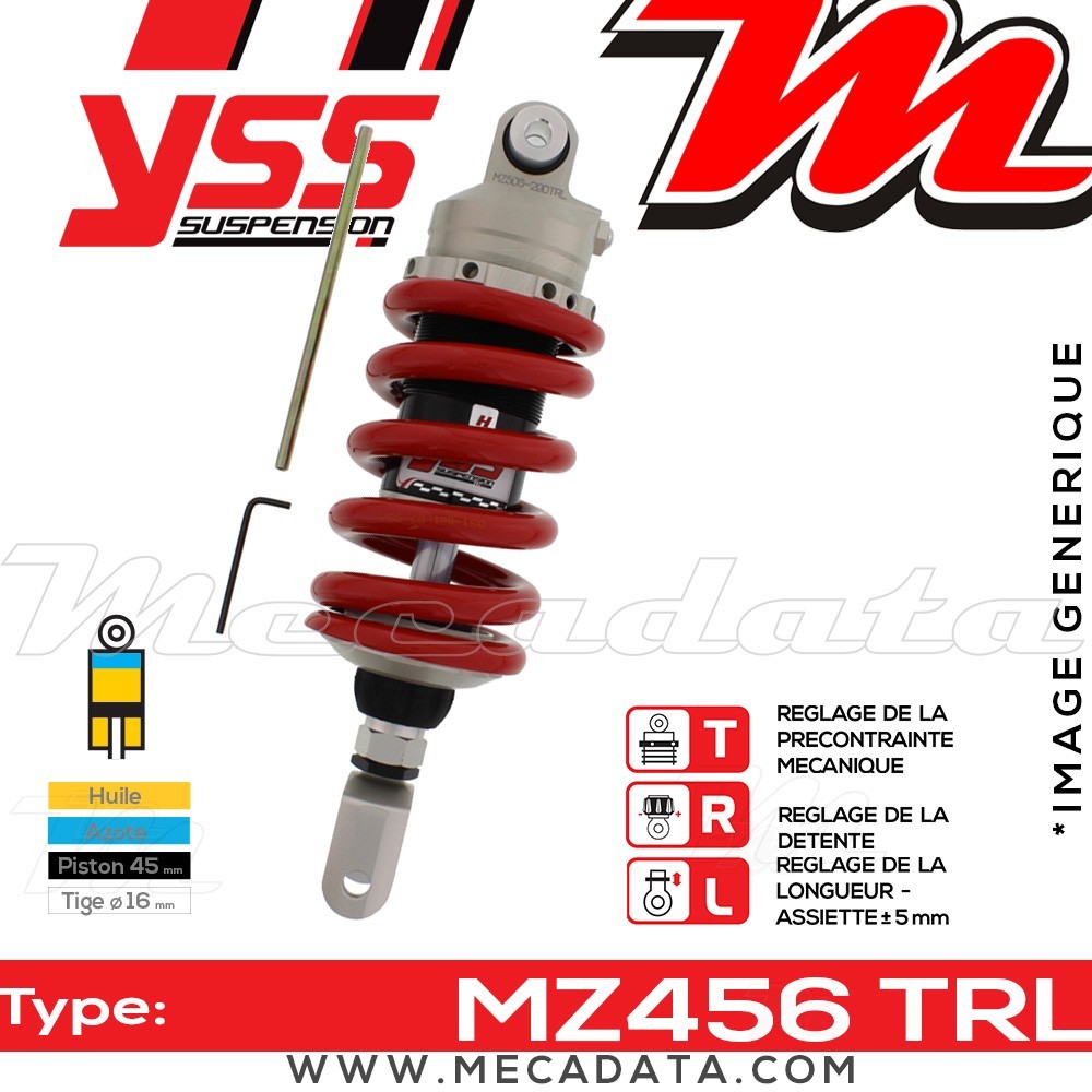 Amortisseur ~ YSS MZ456-290TRL-16-85