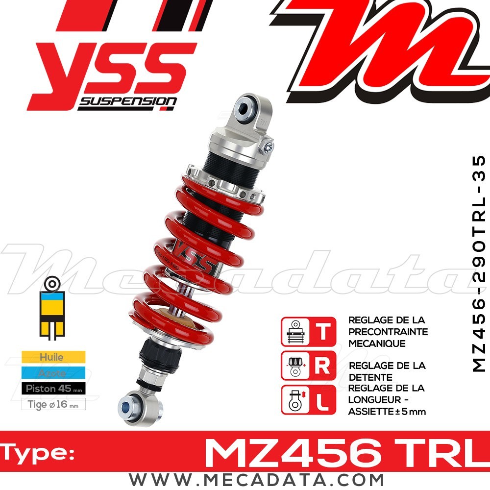 Amortisseur ~ YSS MZ456-290TRL-35-85 