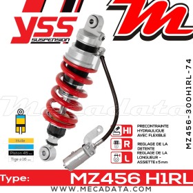 Amortisseur ~ YSS MZ456-300H1RL-74-85