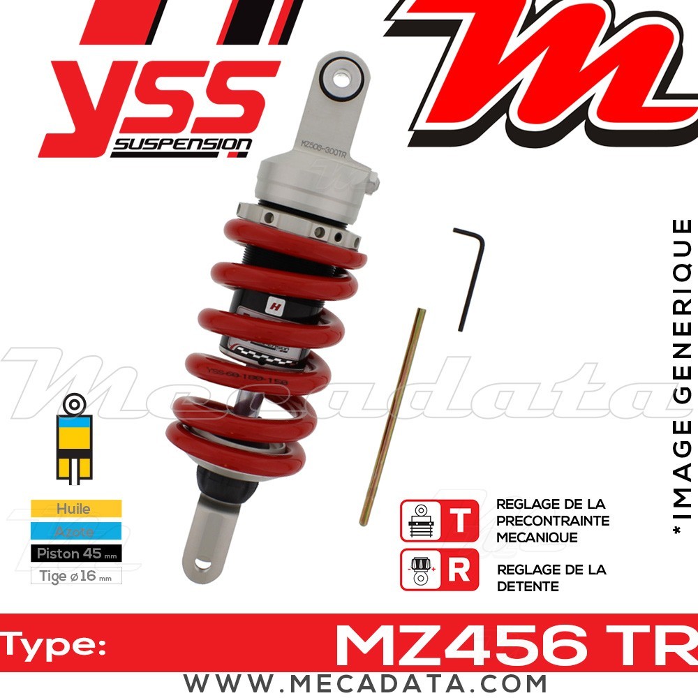 Amortisseur ~ YSS MZ456-300TR-43-85