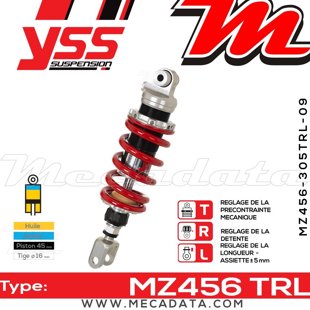 Amortisseur ~ YSS MZ456-305TRL-09-85 