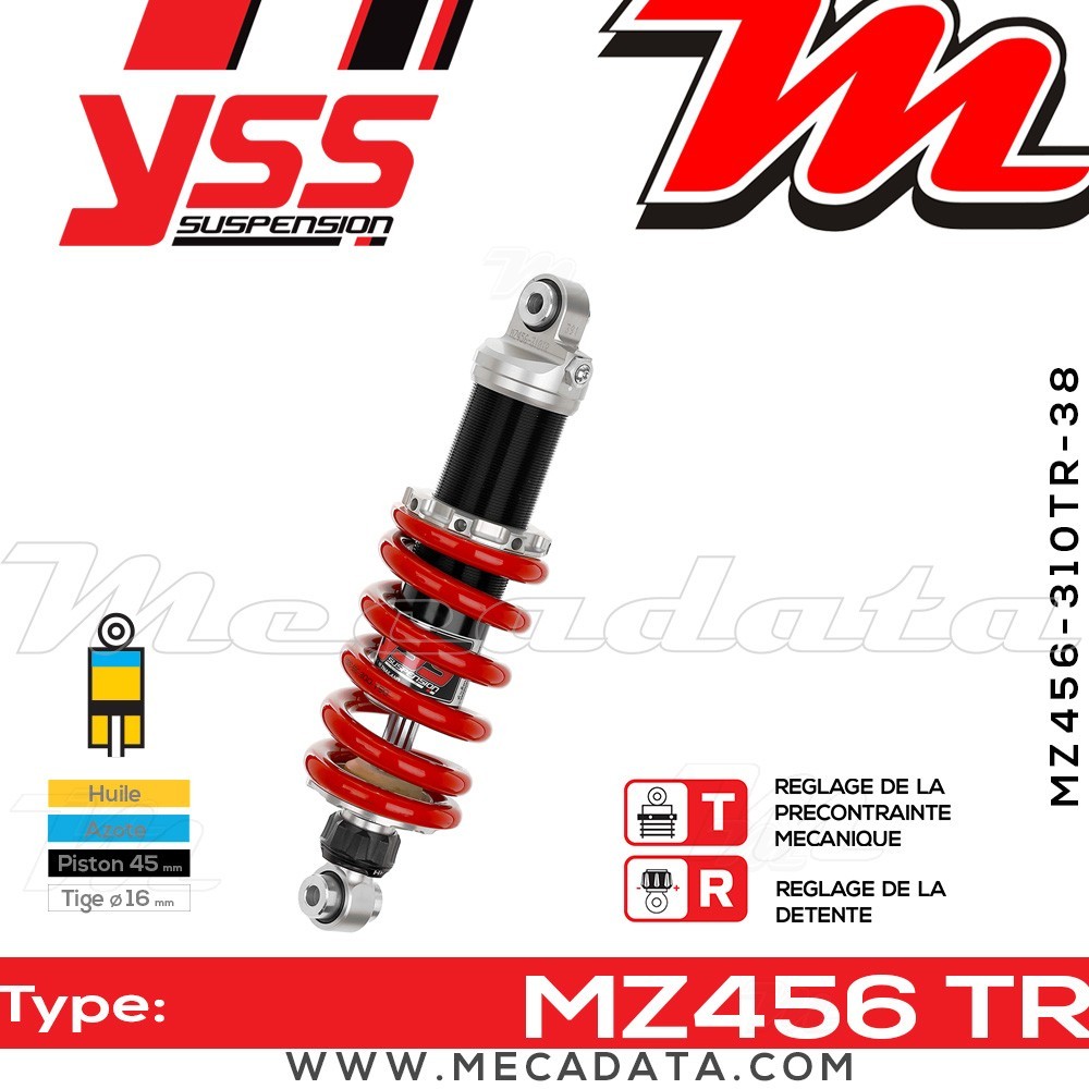 Amortisseur ~ YSS MZ456-310TR-38-85