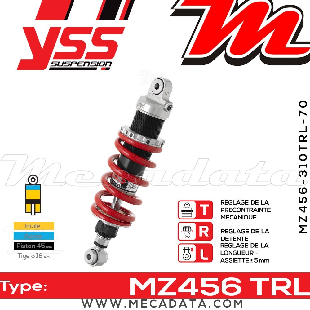 Amortisseur ~ YSS MZ456-310TRL-70-85