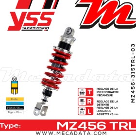 Amortisseur ~ YSS MZ456-315TRL-03-85