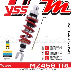 Amortisseur ~ YSS MZ456-315TRL-70-85
