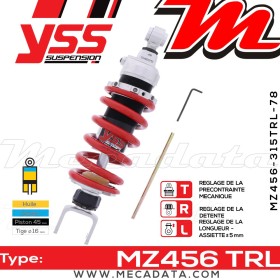 Amortisseur ~ YSS MZ456-315TRL-78-85