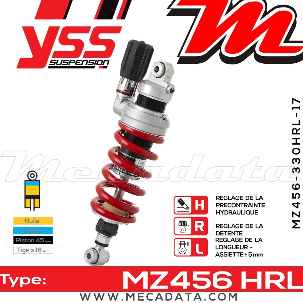 Amortisseur ~ YSS MZ456-330HRL-17-85