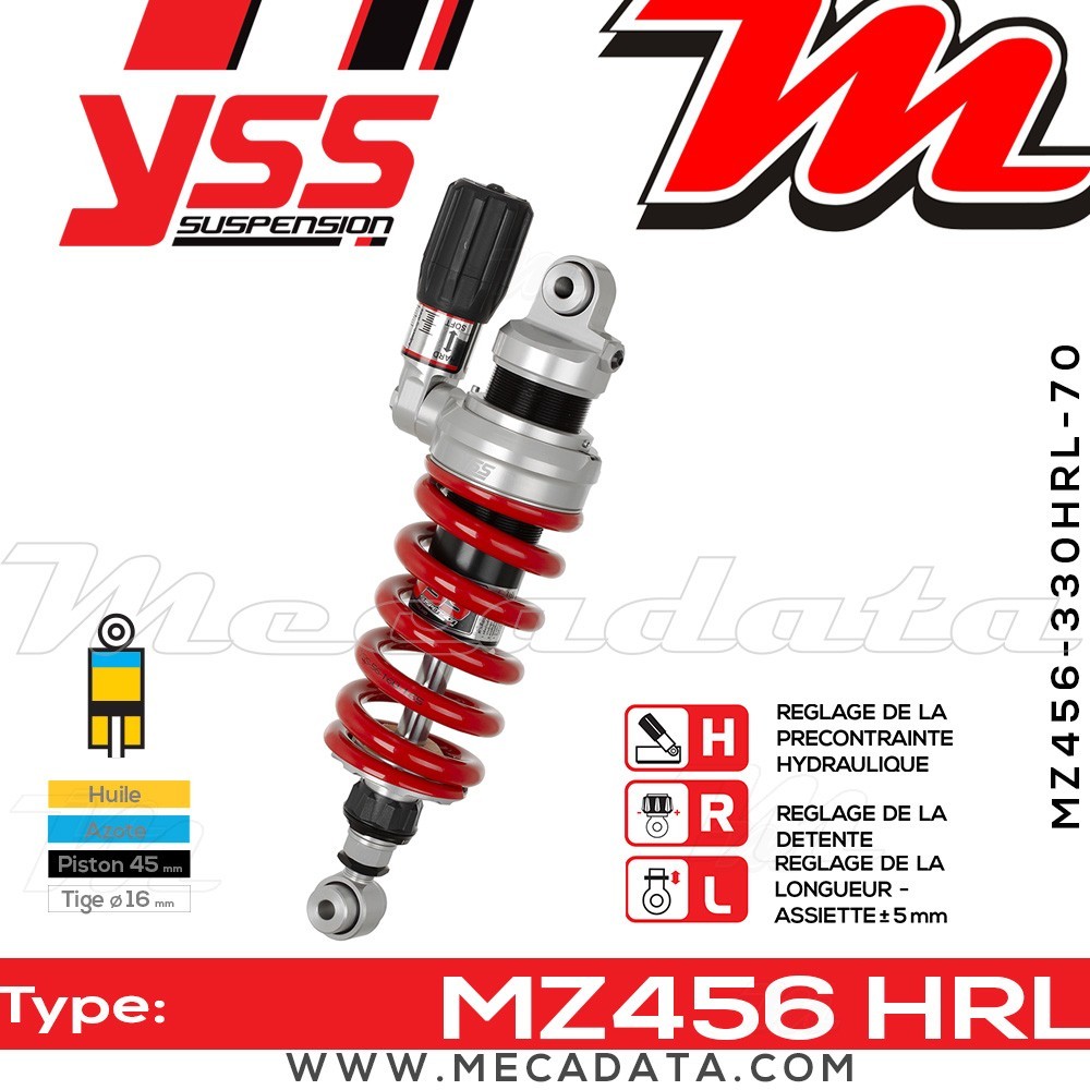 Amortisseur ~ YSS MZ456-330HRL-70-85