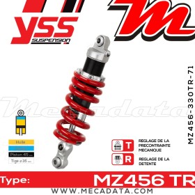 Amortisseur ~ YSS MZ456-330TR-71-85
