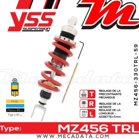 Amortisseur ~ YSS MZ456-330TRL-59-85
