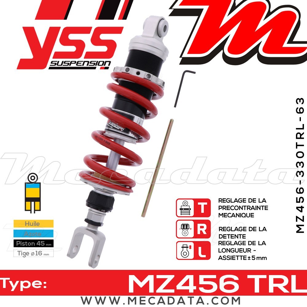 Amortisseur ~ YSS MZ456-330TRL-63-85