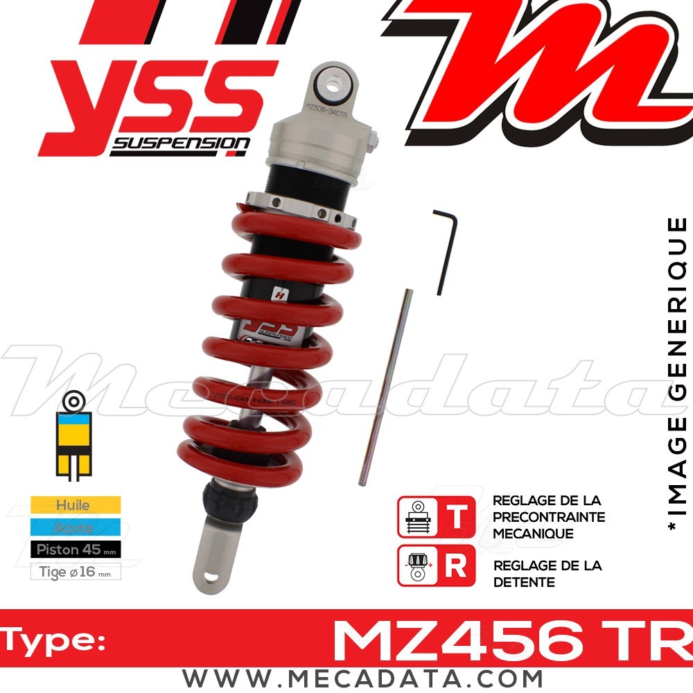 Amortisseur ~ YSS MZ456-340TR-03-85