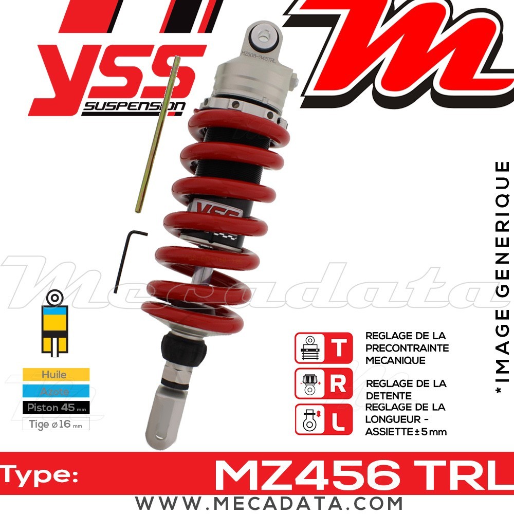 Amortisseur ~ YSS MZ456-345TRL-12-85