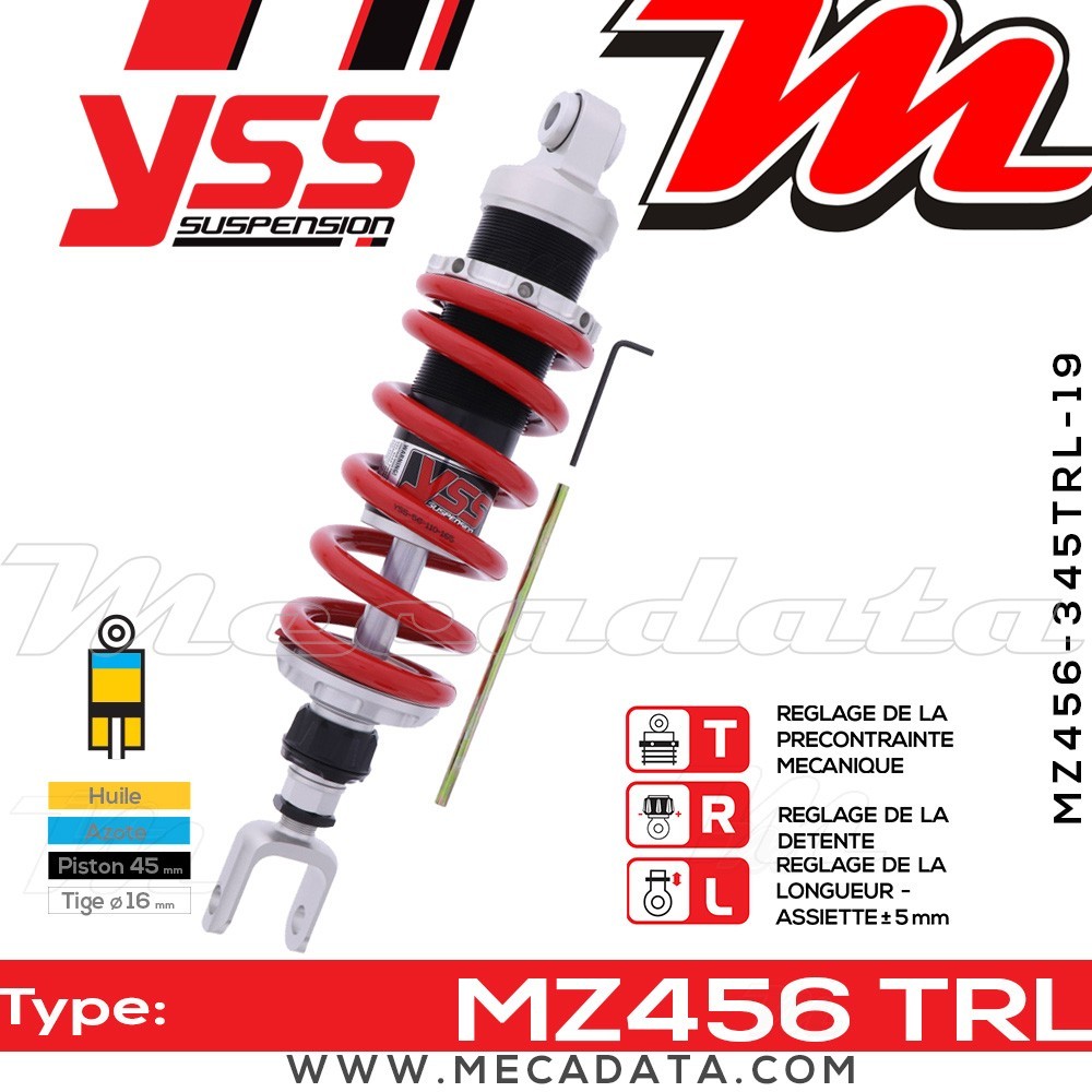 Amortisseur ~ YSS MZ456-345TRL-19-85