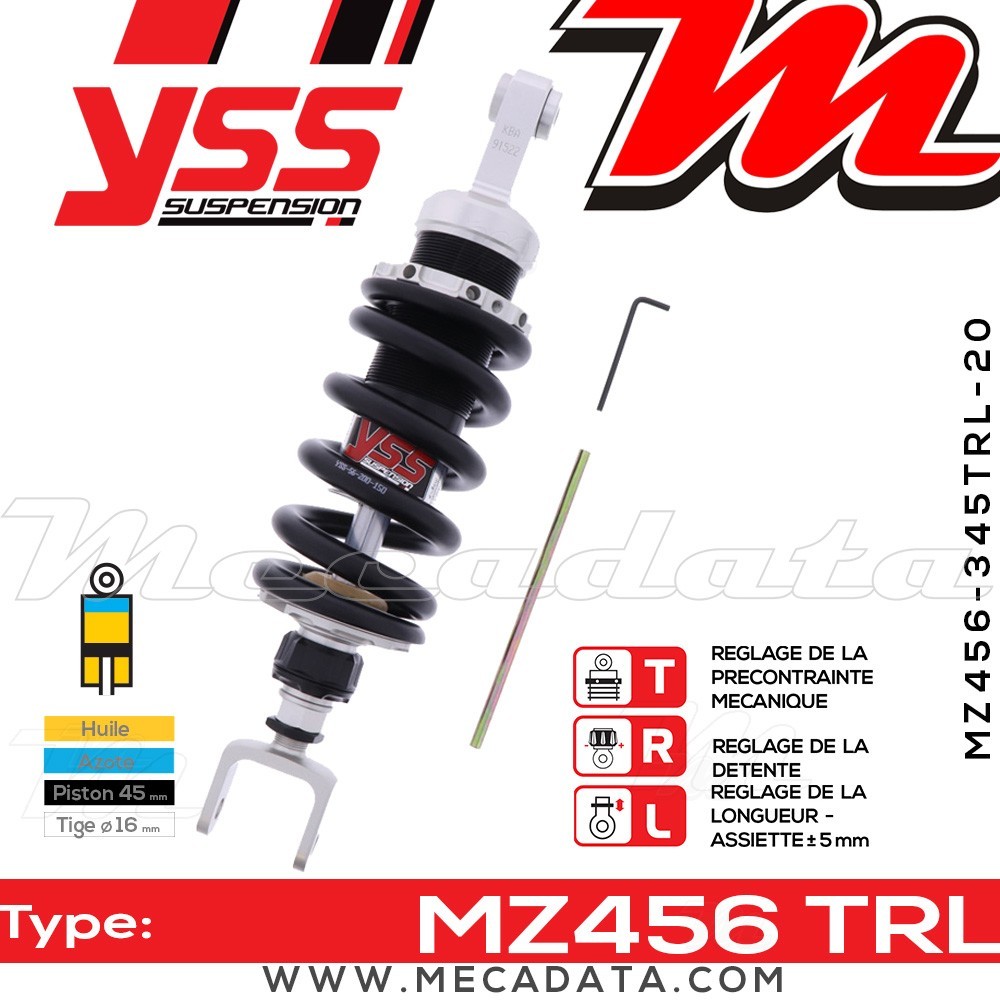 Amortisseur ~ YSS MZ456-345TRL-20-88