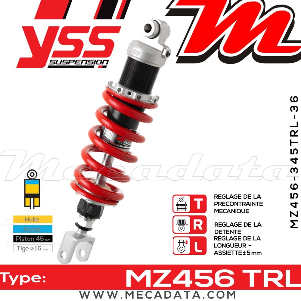 Amortisseur ~ YSS MZ456-345TRL-36-85