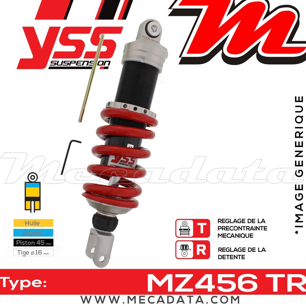 Amortisseur ~ YSS MZ456-350TR-07-85