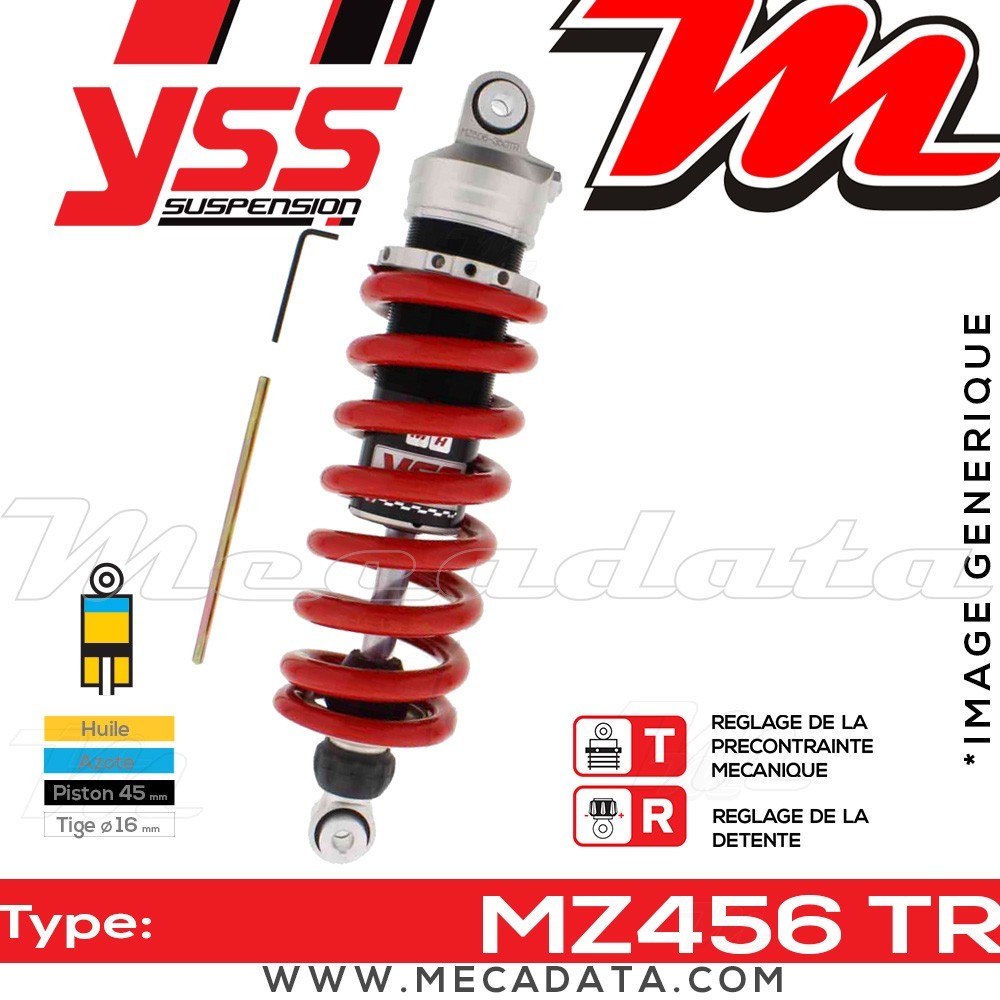 Amortisseur ~ YSS MZ456-350TR-11-85