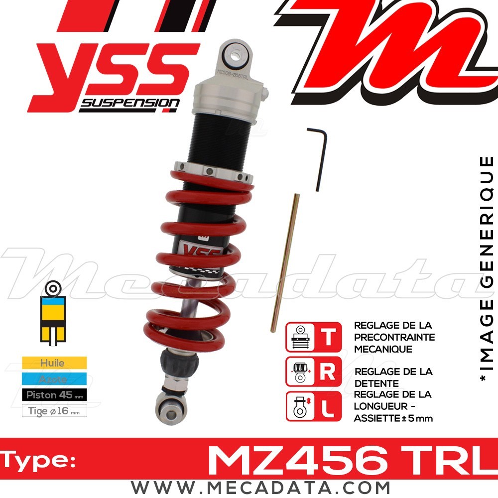 Amortisseur ~ YSS MZ456-355TRL-10-85