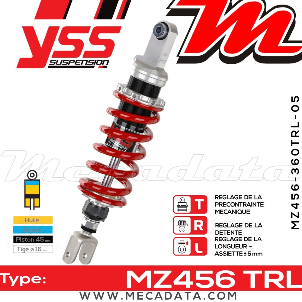 Amortisseur ~ YSS MZ456-360TRL-05-85