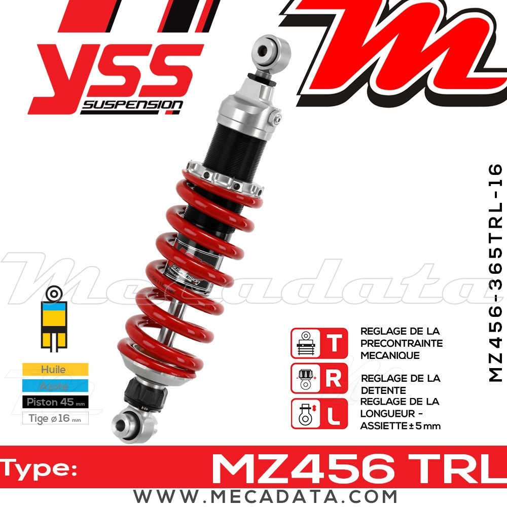 Amortisseur ~ YSS MZ456-365TRL-16-85