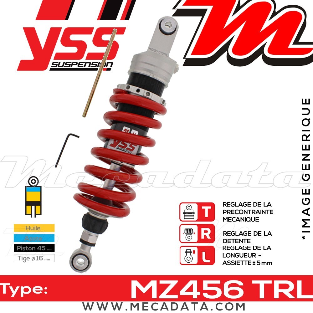 Amortisseur ~ YSS MZ456-370TRL-03-85