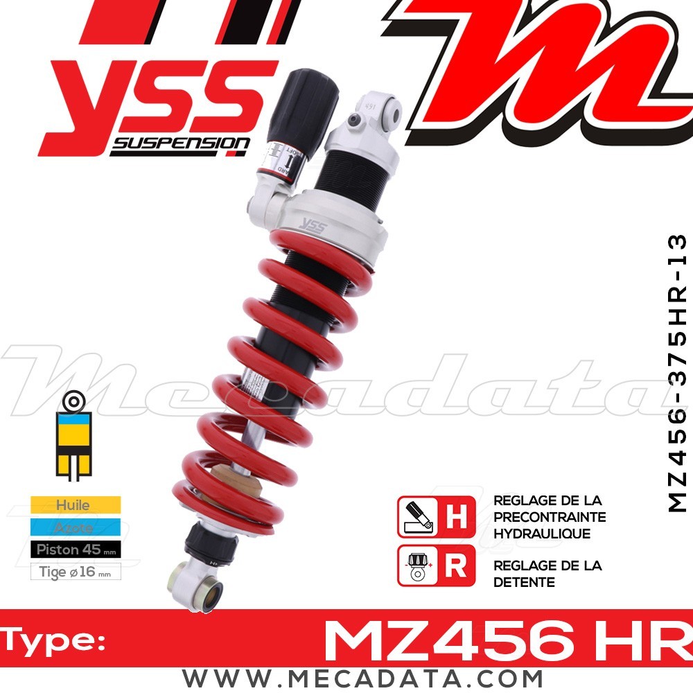 Amortisseur ~ YSS MZ456-375HR-13-85