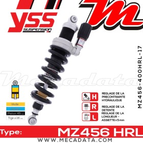 Amortisseur ~ YSS MZ456-400HRL-17-88