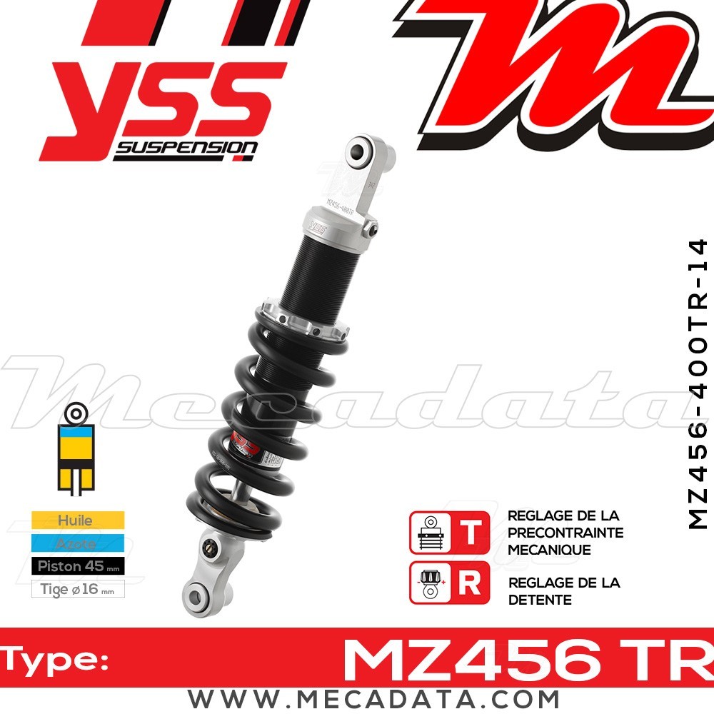 Amortisseur ~ YSS MZ456-400TR-14-88