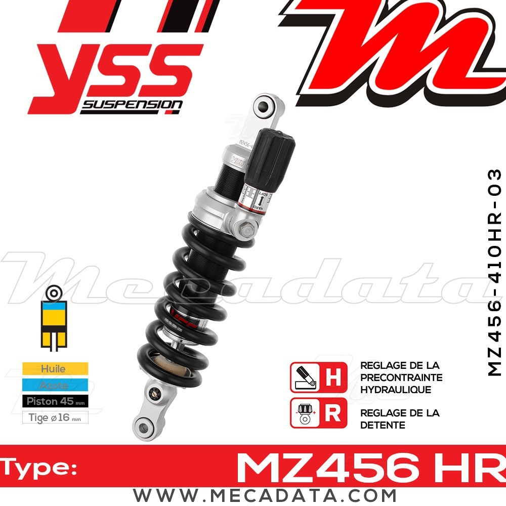 Amortisseur ~ YSS MZ456-410HR-03-88