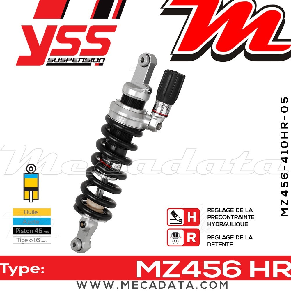 Amortisseur ~ YSS MZ456-410HR-05-88