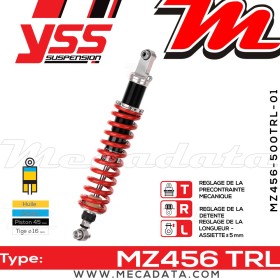 Amortisseur ~ YSS MZ456-500TRL-01-85