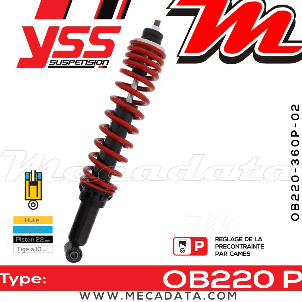 Amortisseur ~ YSS OB220-360P-02-85