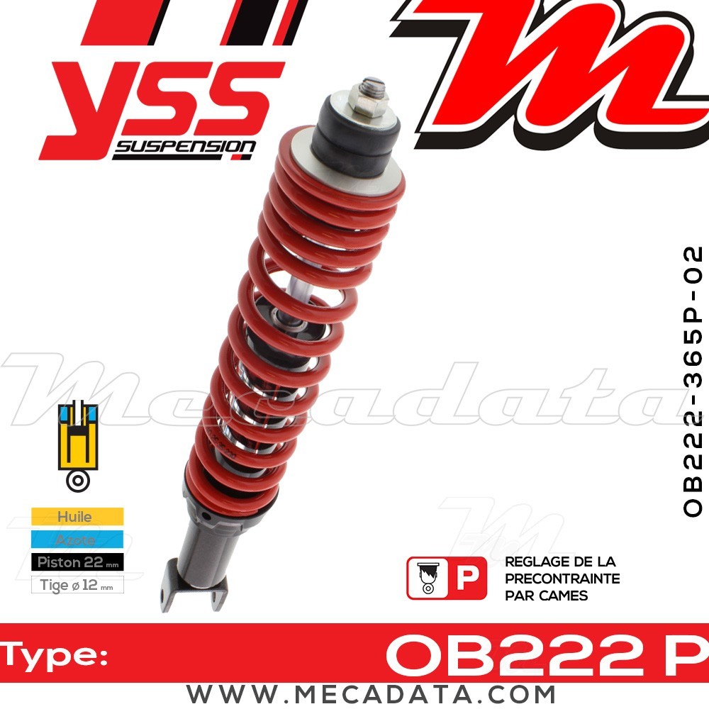Amortisseur ~ YSS OB222-365P-02-85