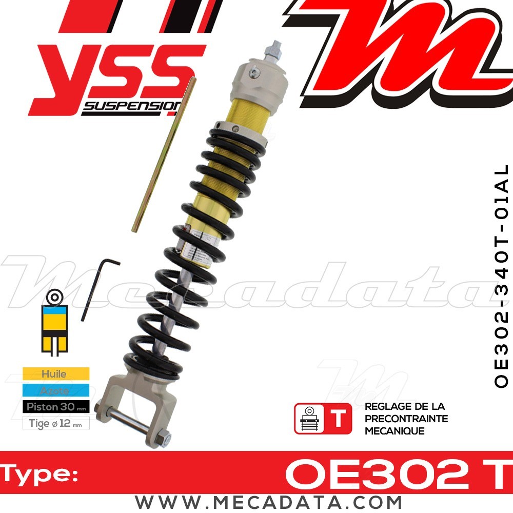 Amortisseur ~ YSS OE302-340T-01AL-38 