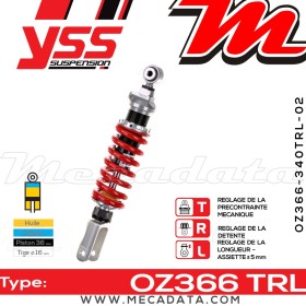 Amortisseur ~ YSS OZ366-340TRL-02-85