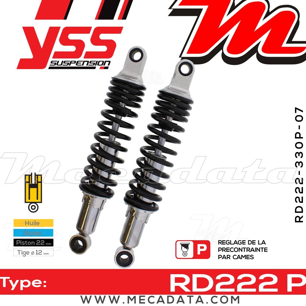 Amortisseur ~ YSS RD222-330P-07-18